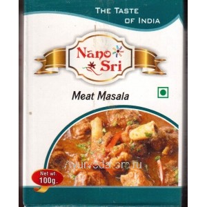 Купить Индийская Приправа Масала Молотая для Мяса "Мит Масала " (Meat Masala Powder) 100г. Nano Sri.
